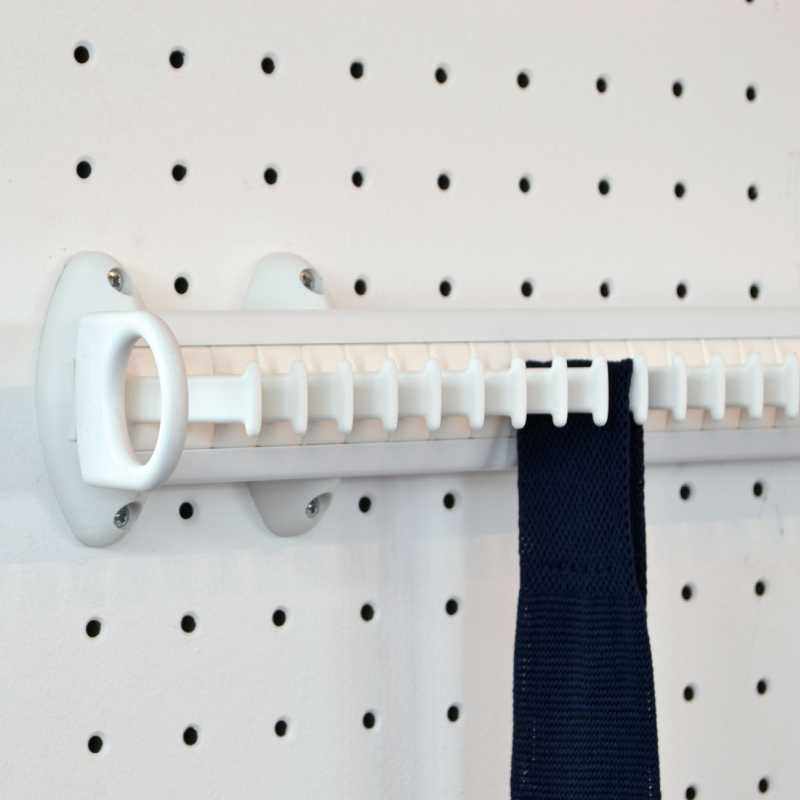Pull-out tie rack - 32 hooks - white-white 2